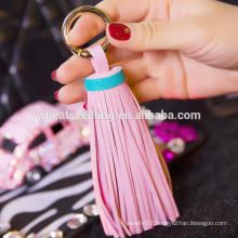 tassel keychain for bag wholesale key chain ring leather key chain